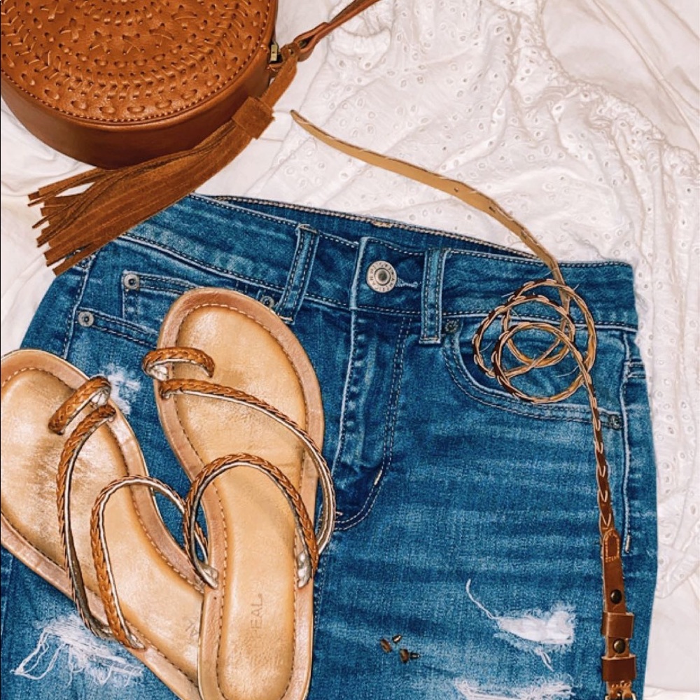 Brown Braided Sandals!!
